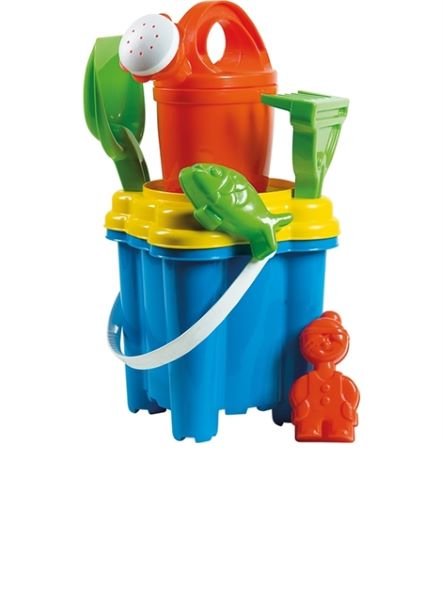 Bucket and Spade Set with Watering Can & Accessories Blue